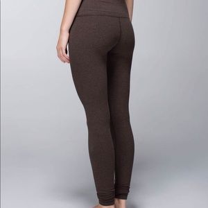 Lululemon Pant - cotton - heathered bark chocolate